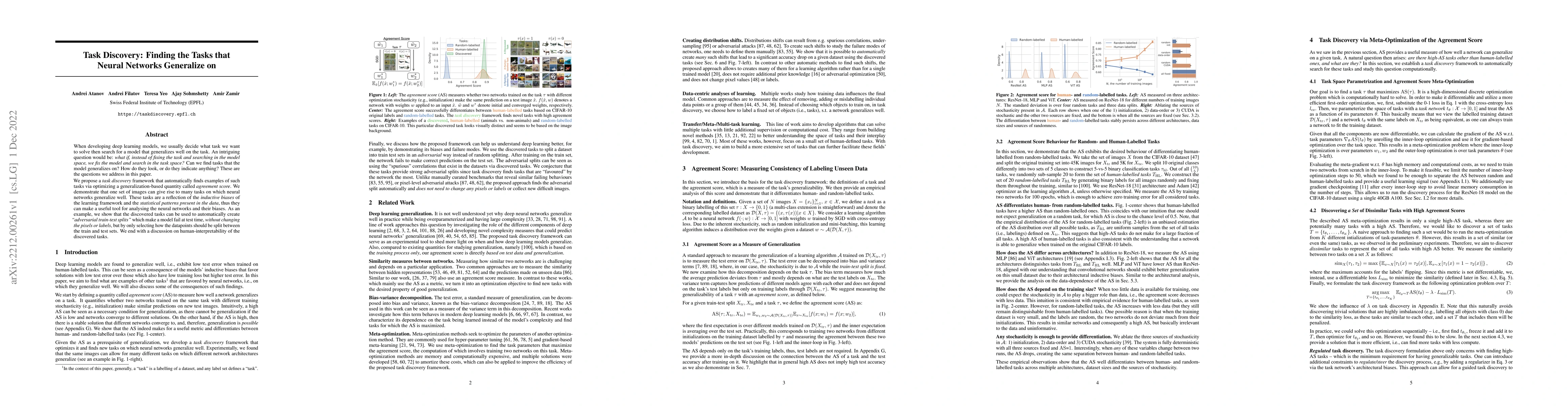 Thumbnail for Task Discovery: Finding the Tasks that Neural Networks Generalize on