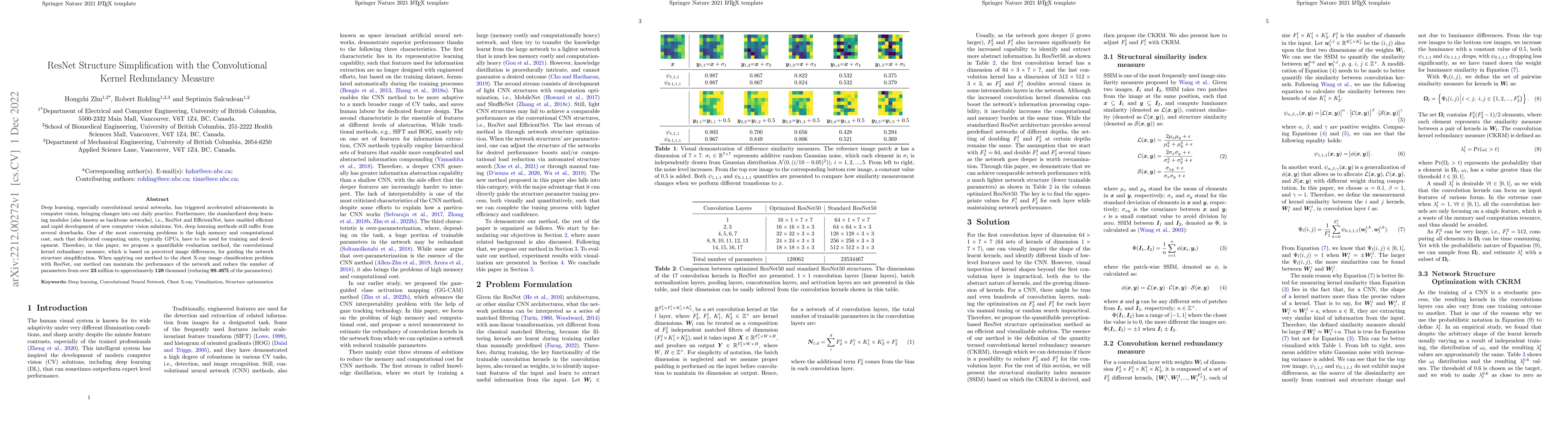 Thumbnail for ResNet Structure Simplification with the Convolutional Kernel Redundancy
  Measure