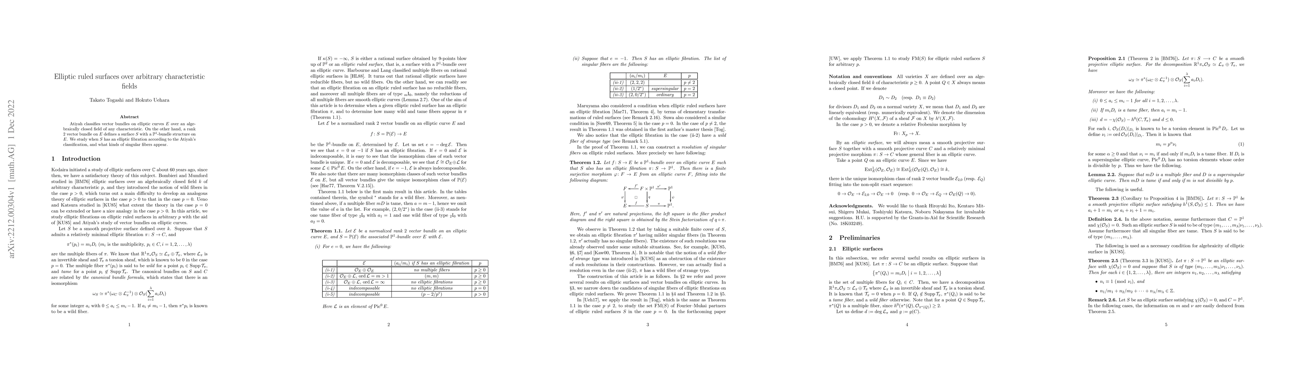 Thumbnail for Elliptic ruled surfaces over arbitrary characteristic fields