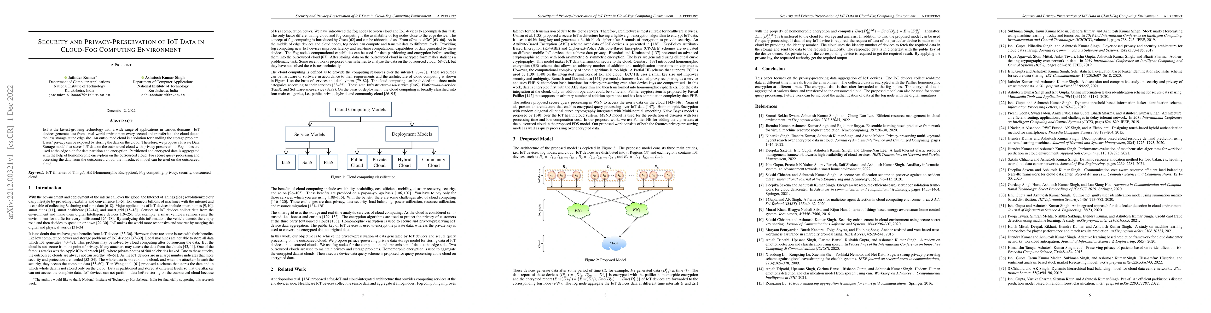 Thumbnail for Security and Privacy-Preservation of IoT Data in Cloud-Fog Computing
  Environment