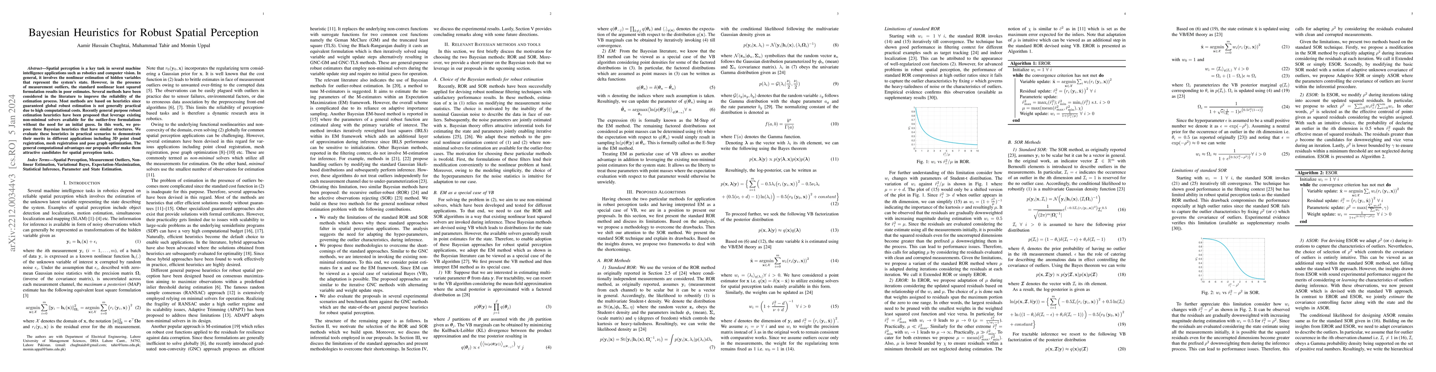 Thumbnail for Bayesian Heuristics for Robust Spatial Perception