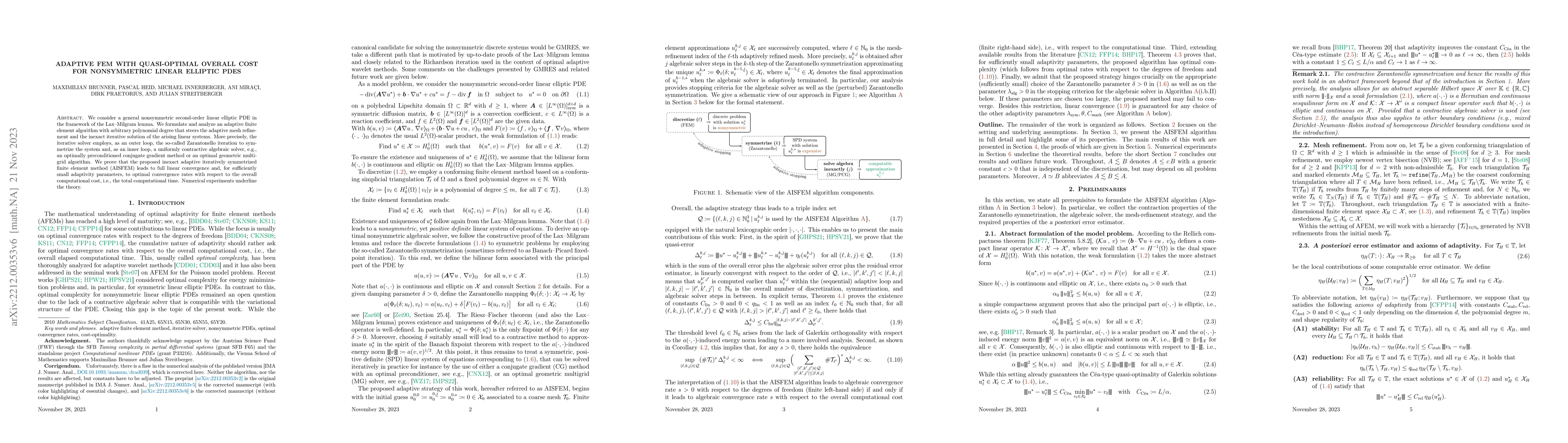 Thumbnail for Adaptive FEM with quasi-optimal overall cost for nonsymmetric linear
  elliptic PDEs