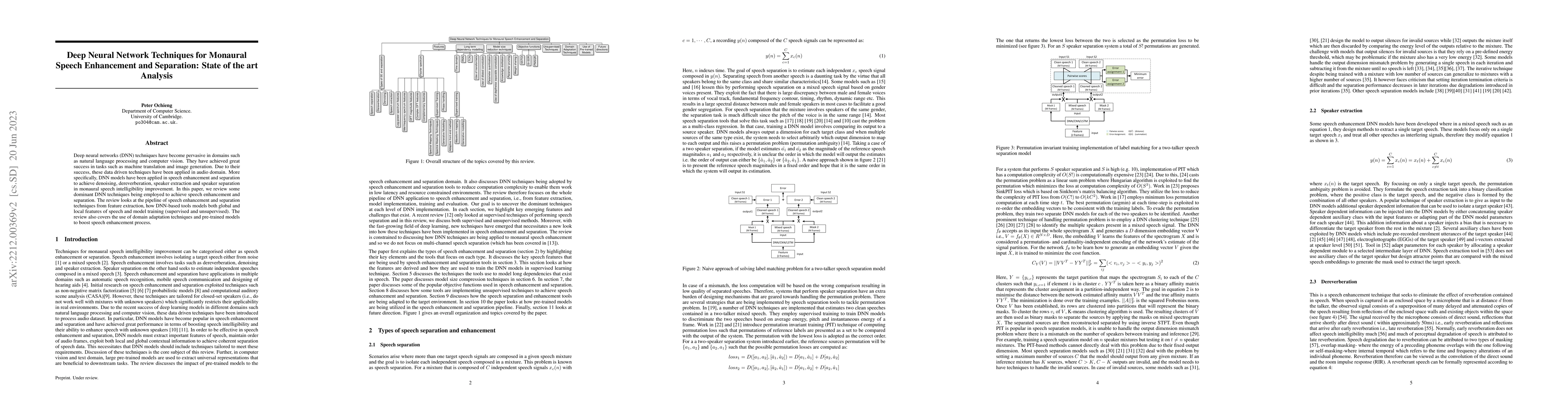 Thumbnail for Deep neural network techniques for monaural speech enhancement: state of
  the art analysis