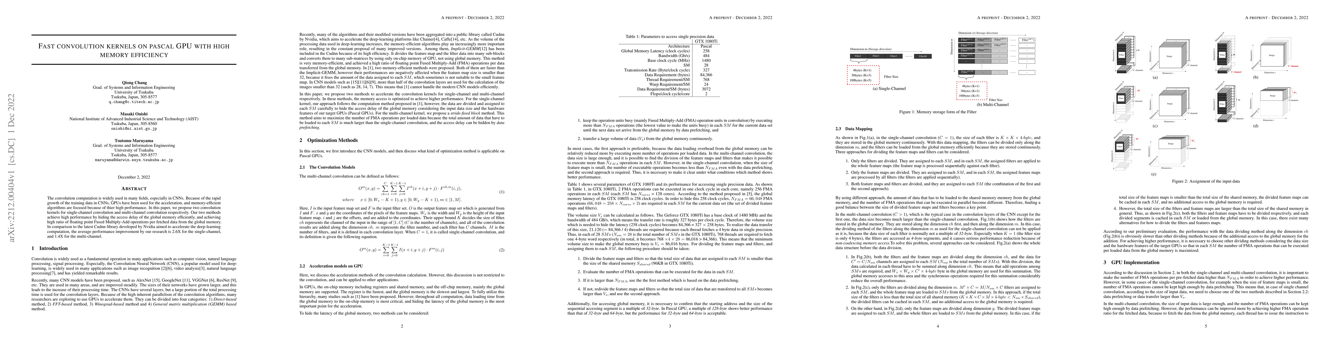 Thumbnail for Fast convolution kernels on pascal GPU with high memory efficiency