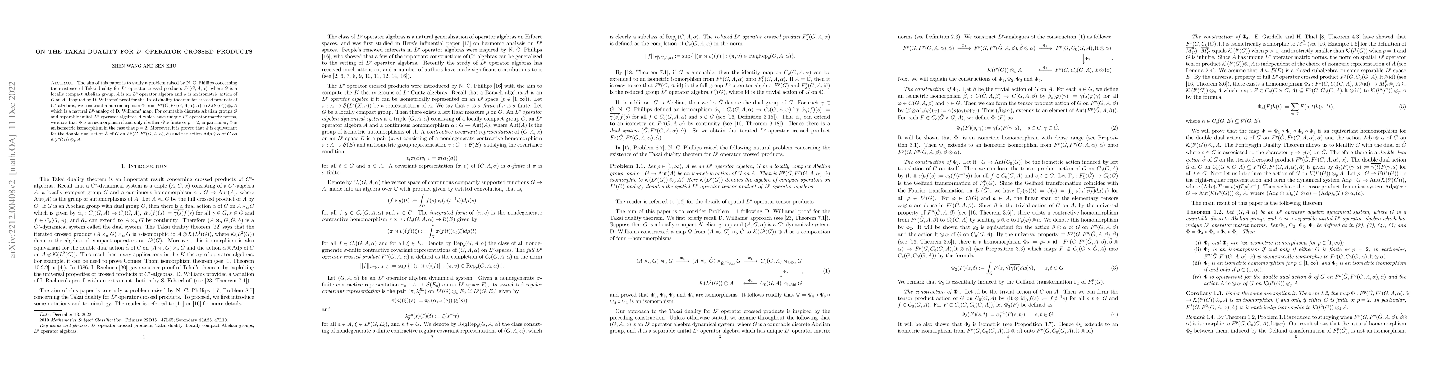 Thumbnail for On the Takai duality for $L^{p}$ operator crossed products