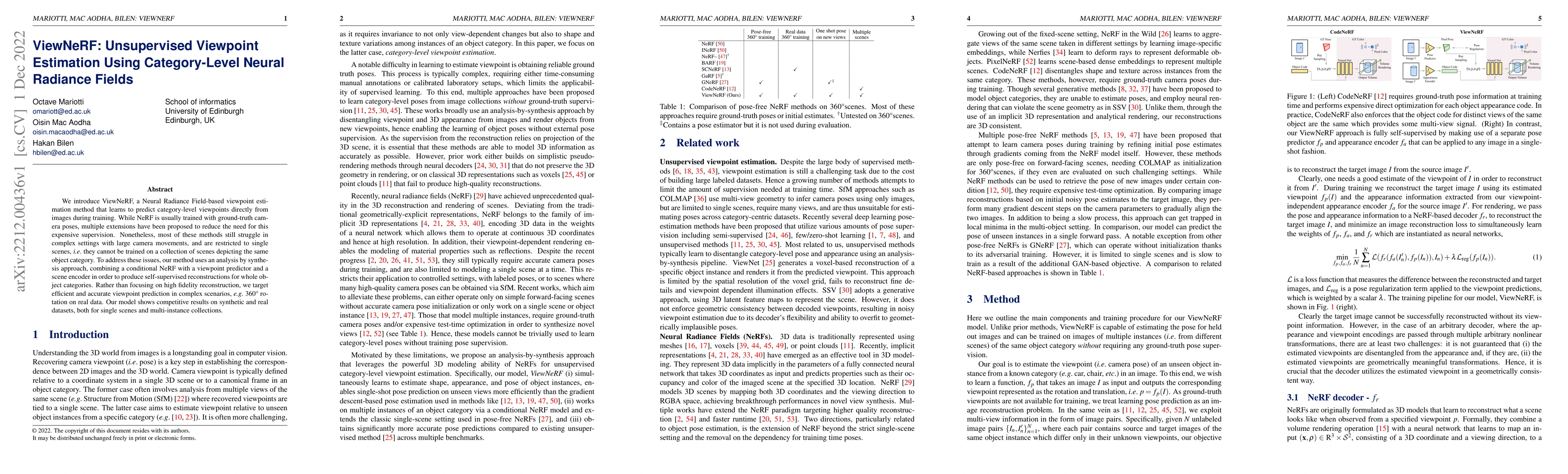 Thumbnail for ViewNeRF: Unsupervised Viewpoint Estimation Using Category-Level Neural
  Radiance Fields