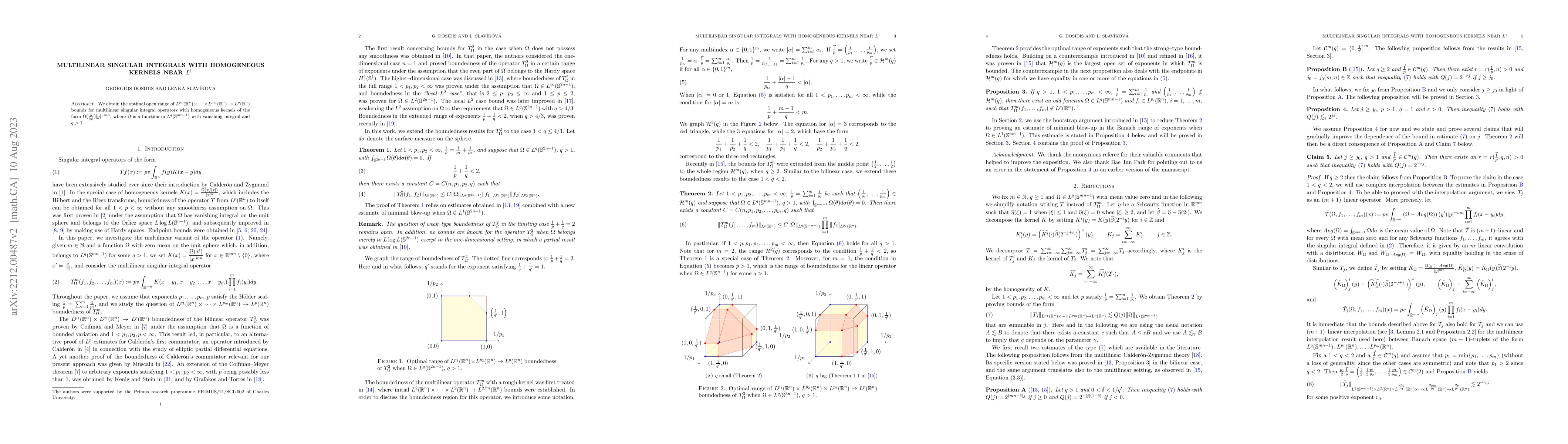 Thumbnail for Multilinear singular integrals with homogeneous kernels near $L^1$