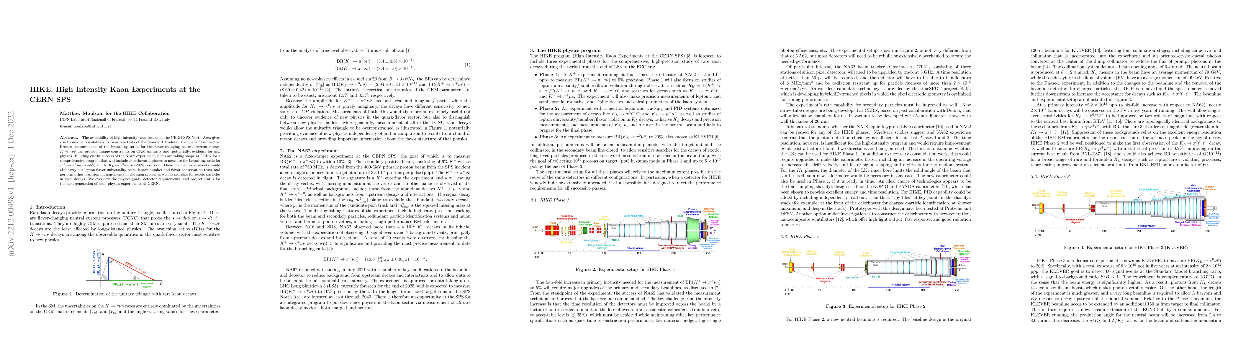 Thumbnail for HIKE: High Intensity Kaon Experiments at the CERN SPS