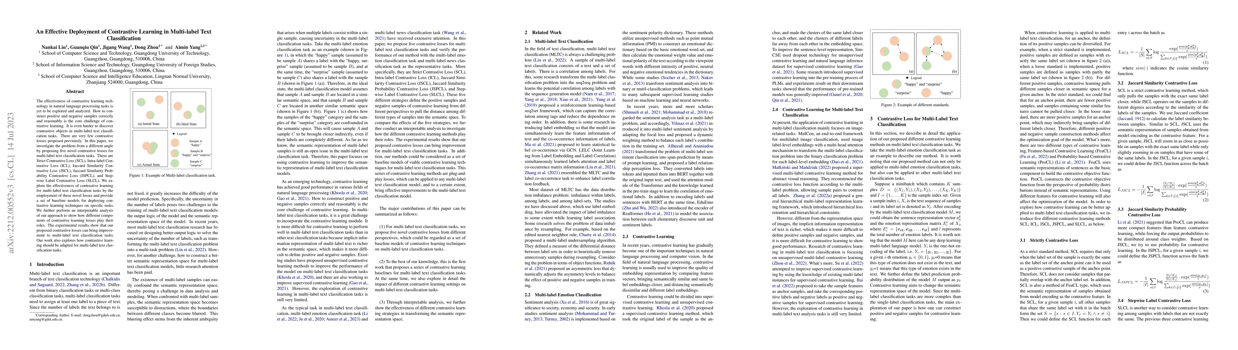 Thumbnail for An Effective Deployment of Contrastive Learning in Multi-label Text
  Classification