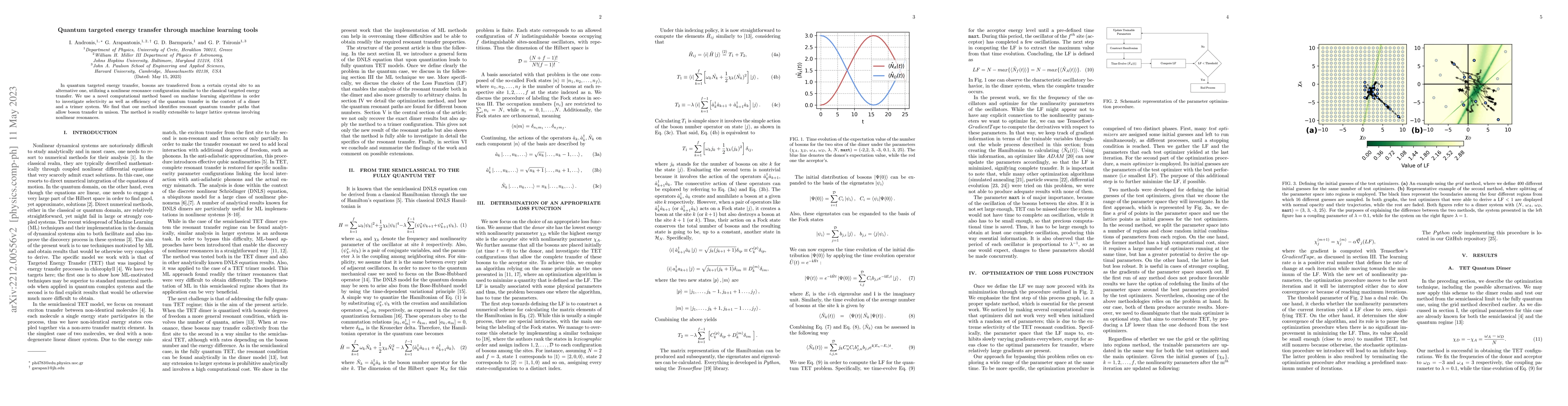 Thumbnail for Quantum targeted energy transfer through machine learning tools