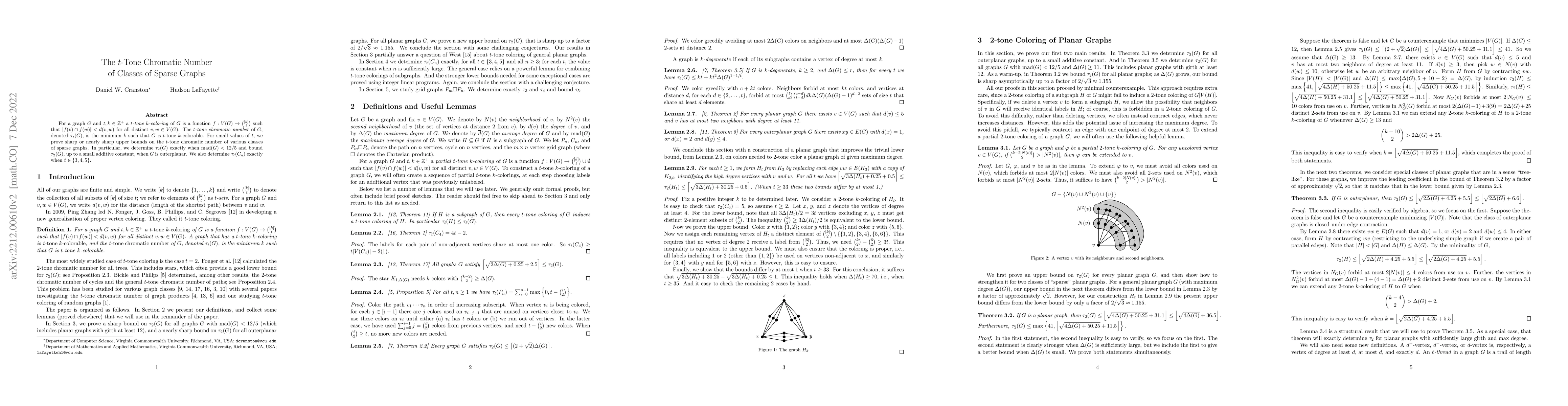 Thumbnail for The $t$-Tone Chromatic Number of Classes of Sparse Graphs