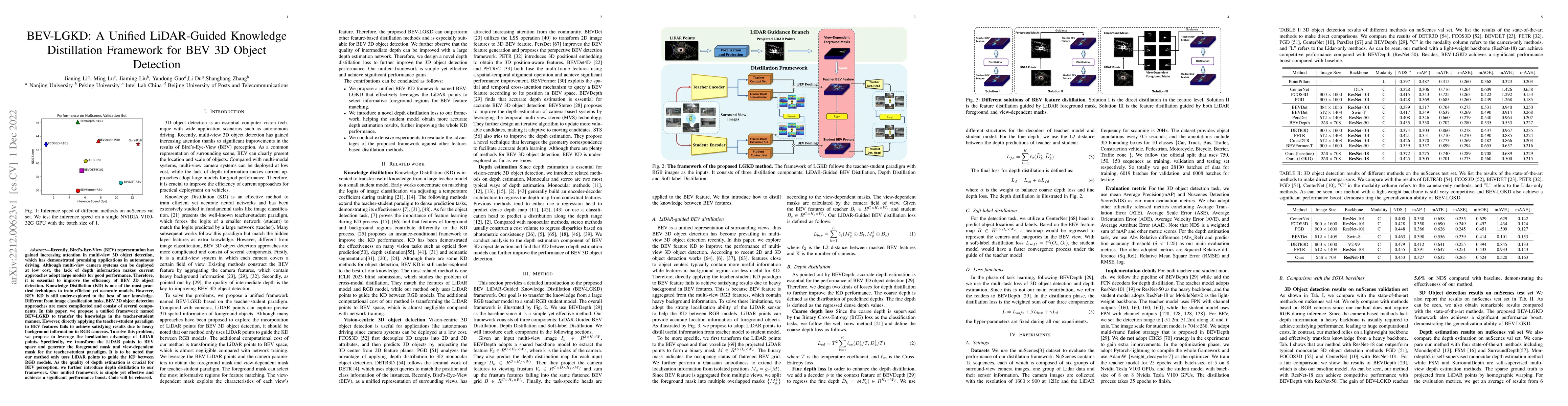 Thumbnail for BEV-LGKD: A Unified LiDAR-Guided Knowledge Distillation Framework for
  BEV 3D Object Detection