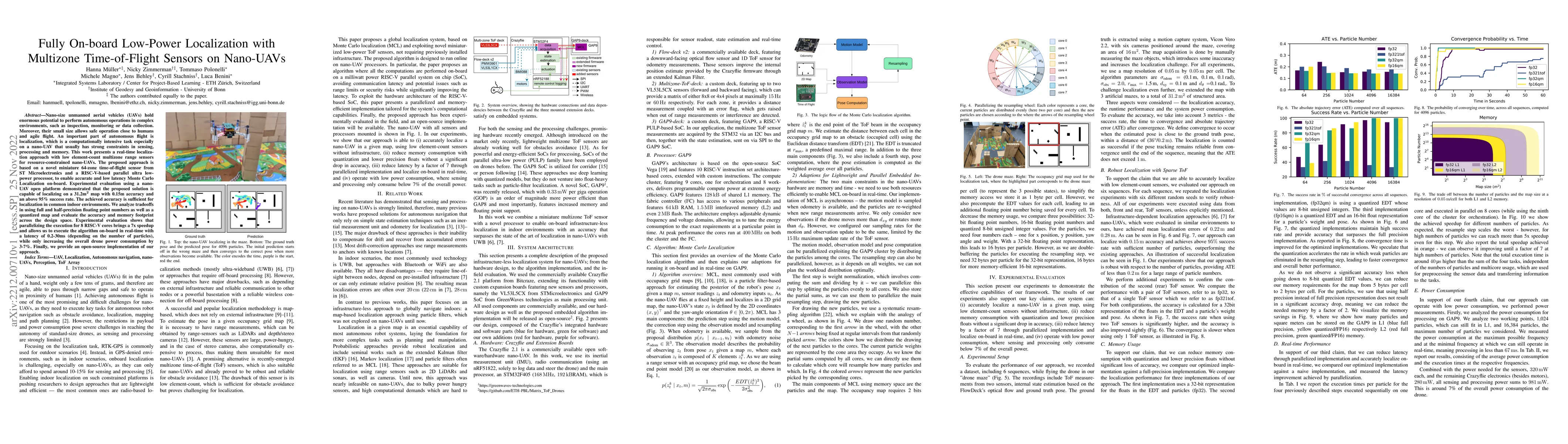 Thumbnail for Fully On-board Low-Power Localization with Multizone Time-of-Flight
  Sensors on Nano-UAVs