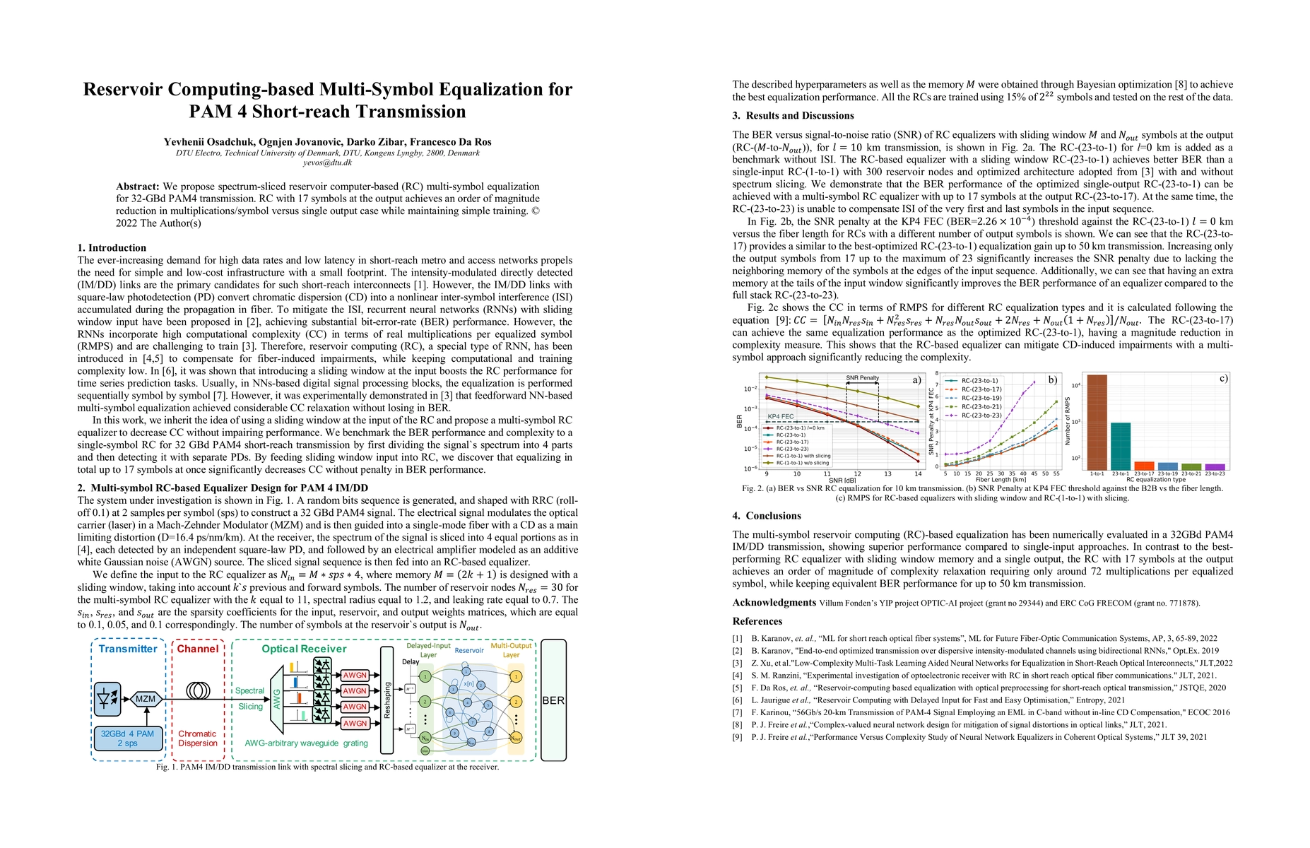 Thumbnail for Reservoir Computing-based Multi-Symbol Equalization for PAM 4
  Short-reach Transmission