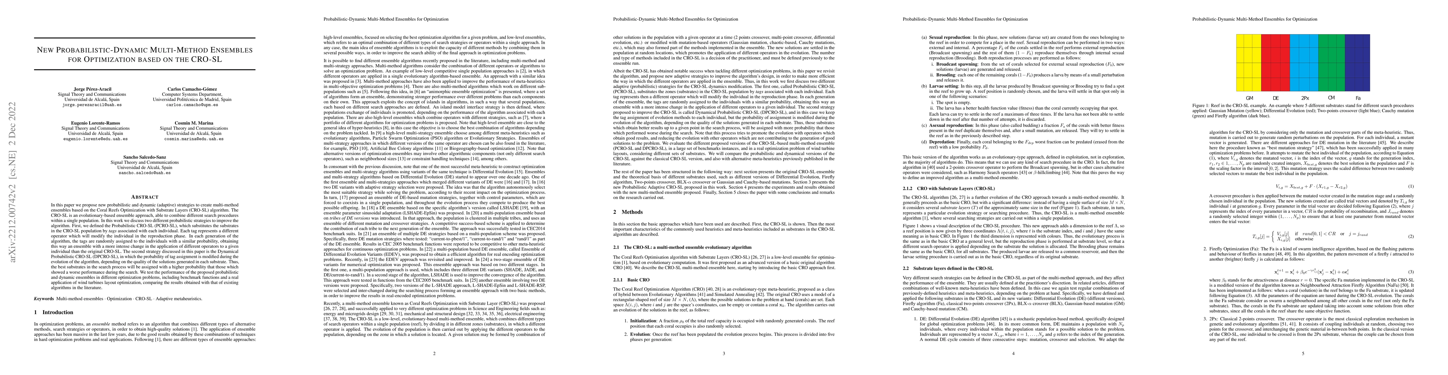 Thumbnail for New Probabilistic-Dynamic Multi-Method Ensembles for Optimization based
  on the CRO-SL