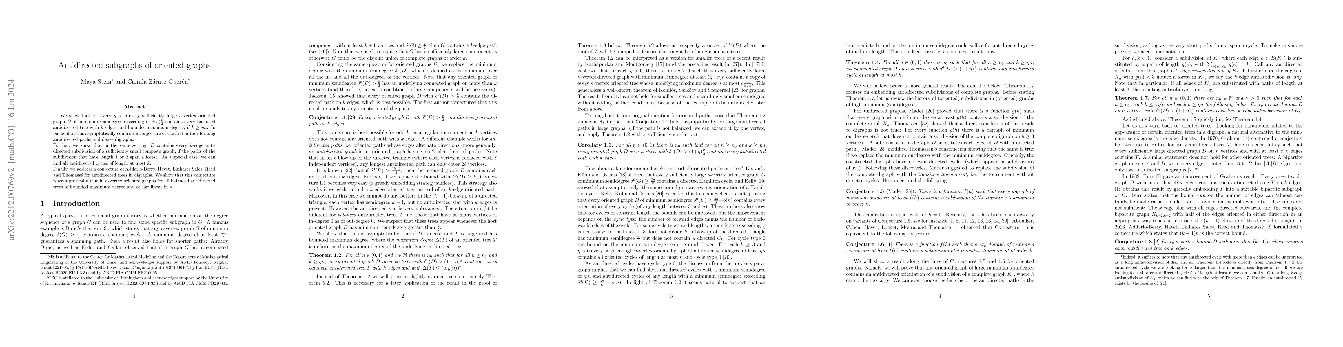 Thumbnail for Antidirected subgraphs of oriented graphs