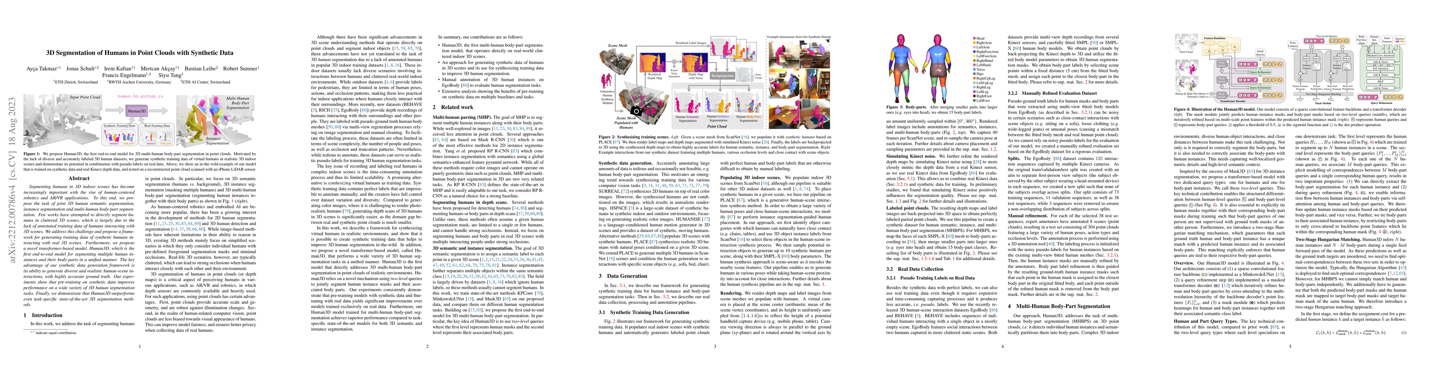 Thumbnail for 3D Segmentation of Humans in Point Clouds with Synthetic Data