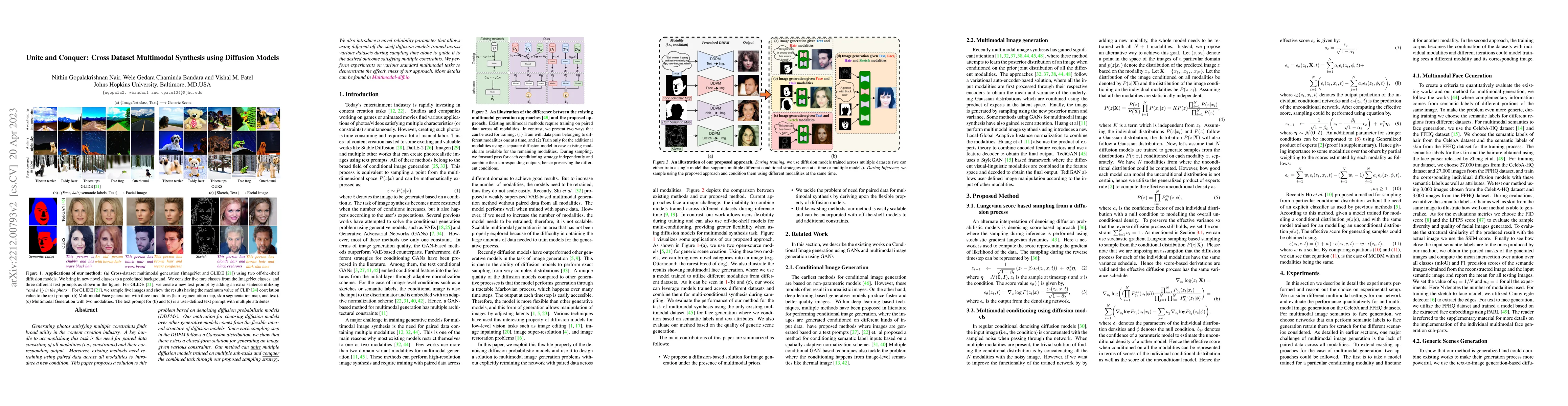 Thumbnail for Unite and Conquer: Plug & Play Multi-Modal Synthesis using Diffusion
  Models