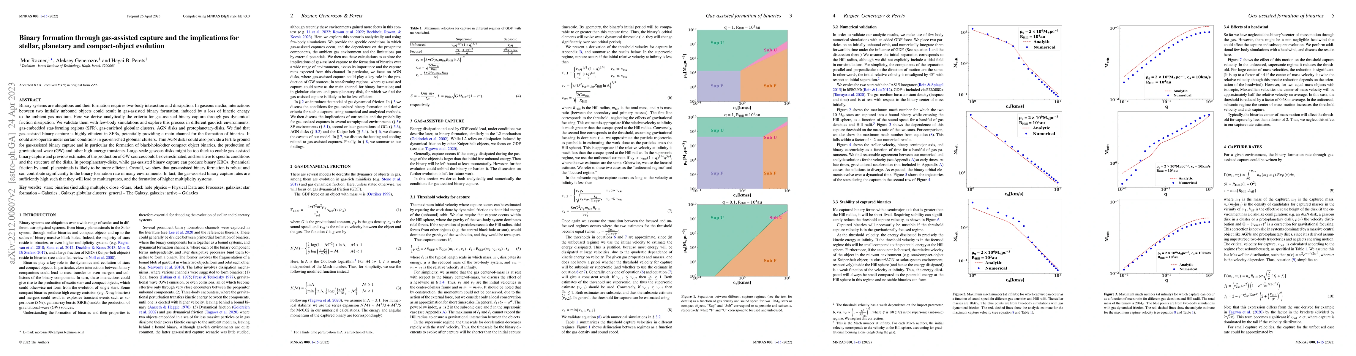 Thumbnail for Binary formation through gas-assisted capture and the implications for
  stellar, planetary and compact-object evolution
