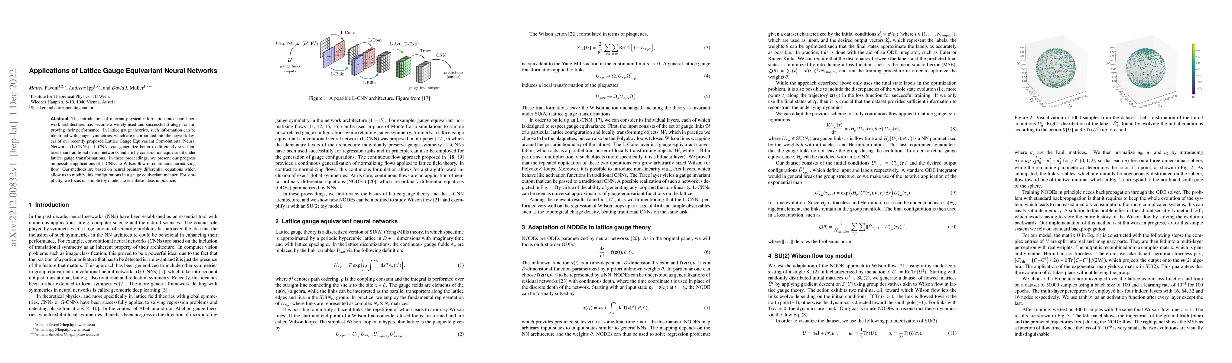 Thumbnail for Applications of Lattice Gauge Equivariant Neural Networks