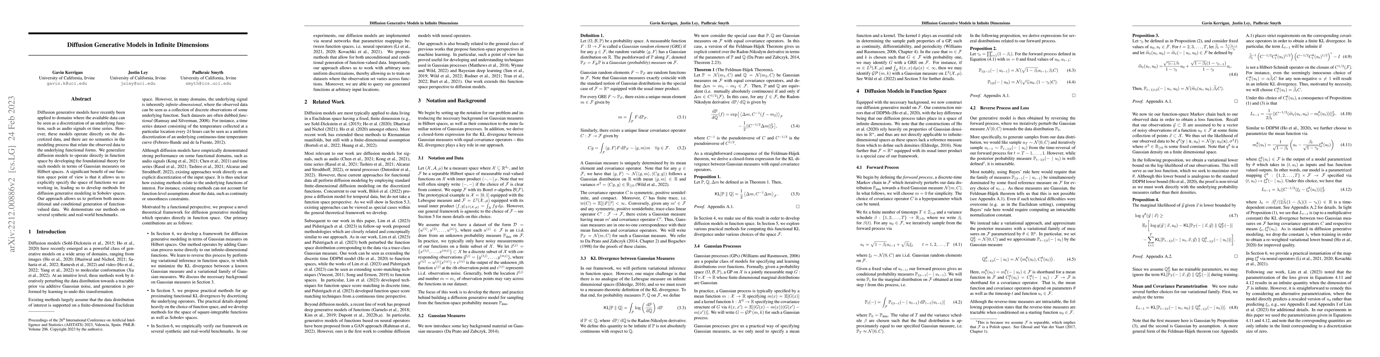 Thumbnail for Diffusion Generative Models in Infinite Dimensions