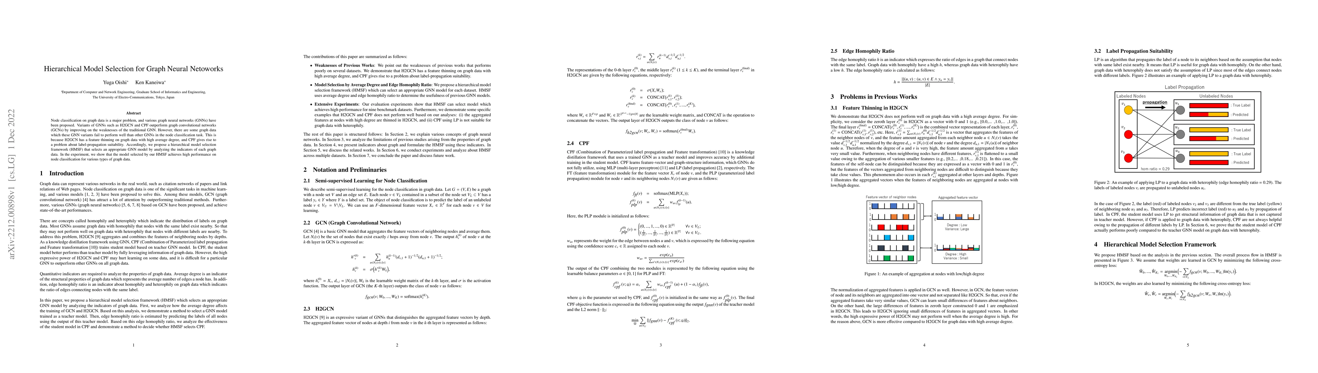 Thumbnail for Hierarchical Model Selection for Graph Neural Netoworks