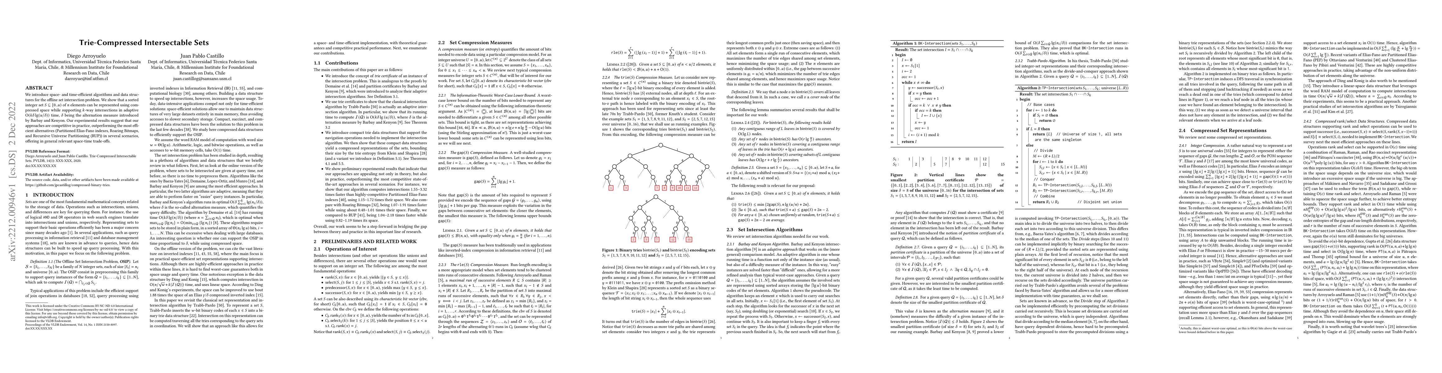 Thumbnail for Trie-Compressed Intersectable Sets