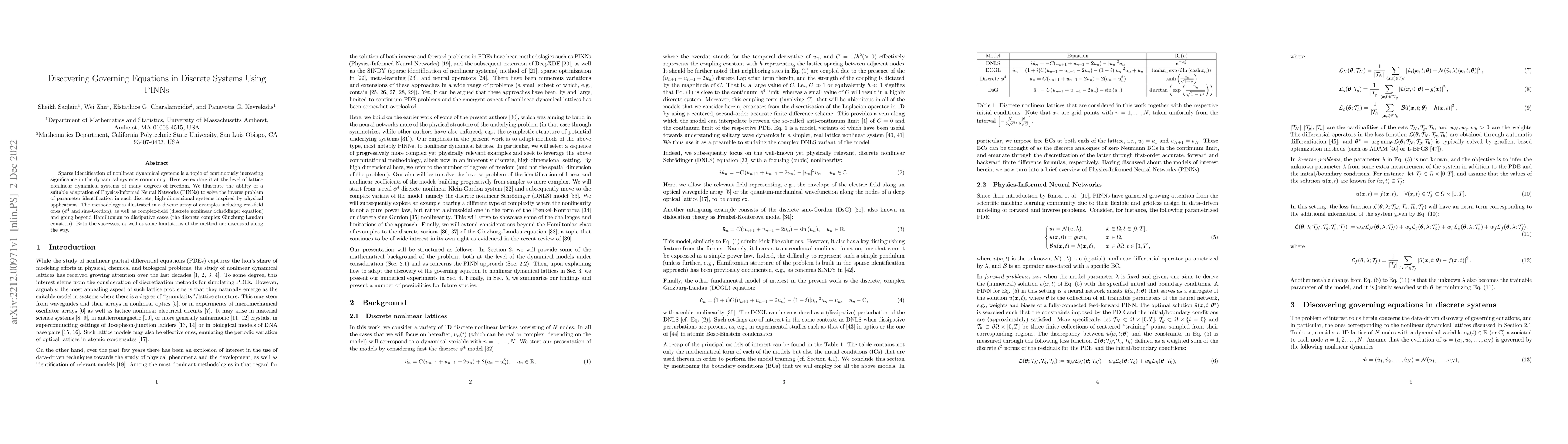 Thumbnail for Discovering Governing Equations in Discrete Systems Using PINNs