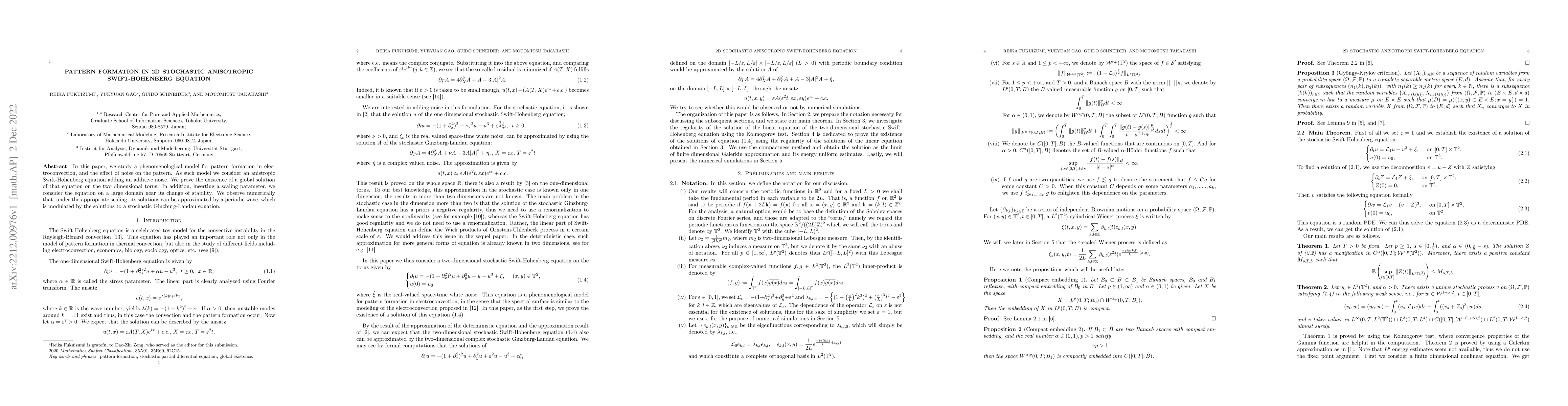 Thumbnail for Pattern formation in 2d stochastic anisotropic Swift-Hohenberg equation