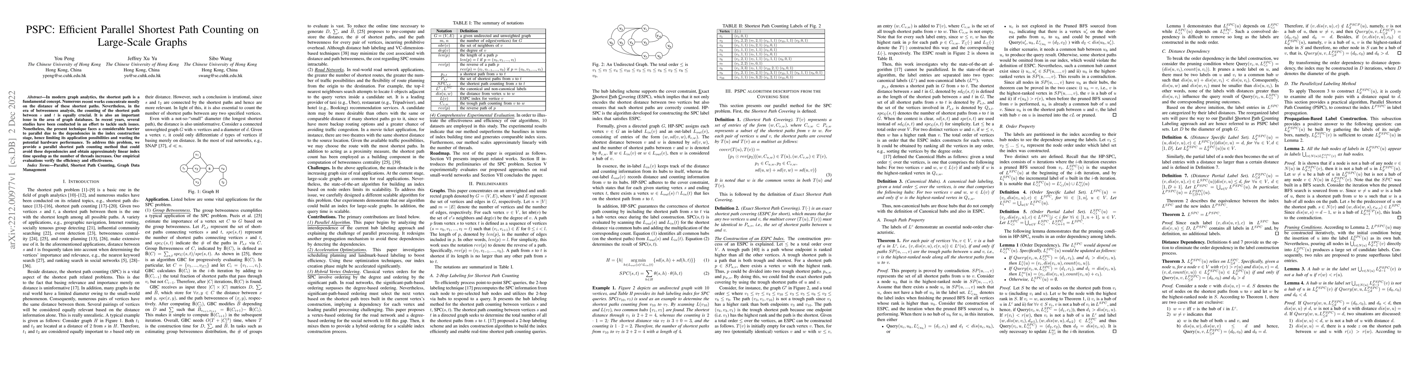 Thumbnail for PSPC: Efficient Parallel Shortest Path Counting on Large-Scale Graphs