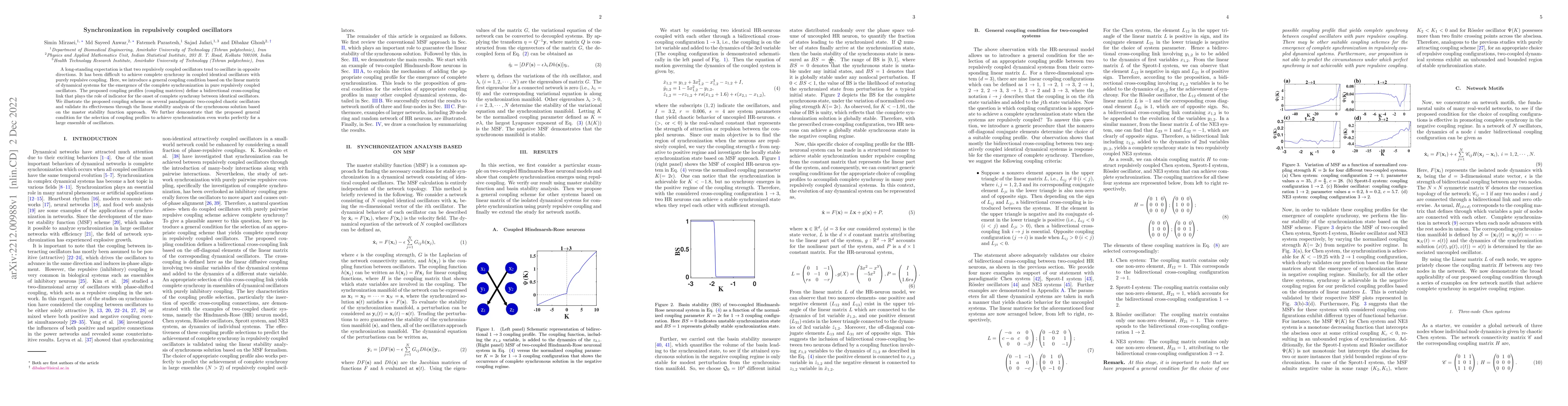 Thumbnail for Synchronization in repulsively coupled oscillators