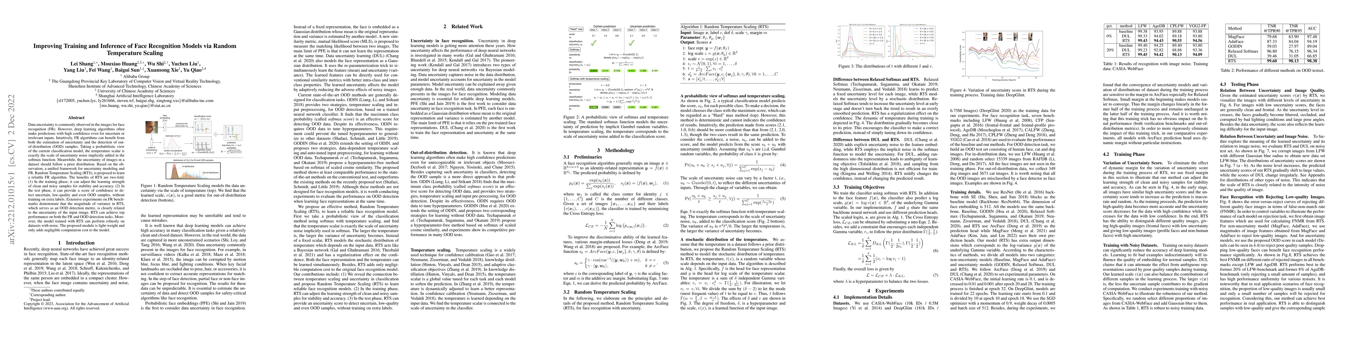 Thumbnail for Improving Training and Inference of Face Recognition Models via Random
  Temperature Scaling