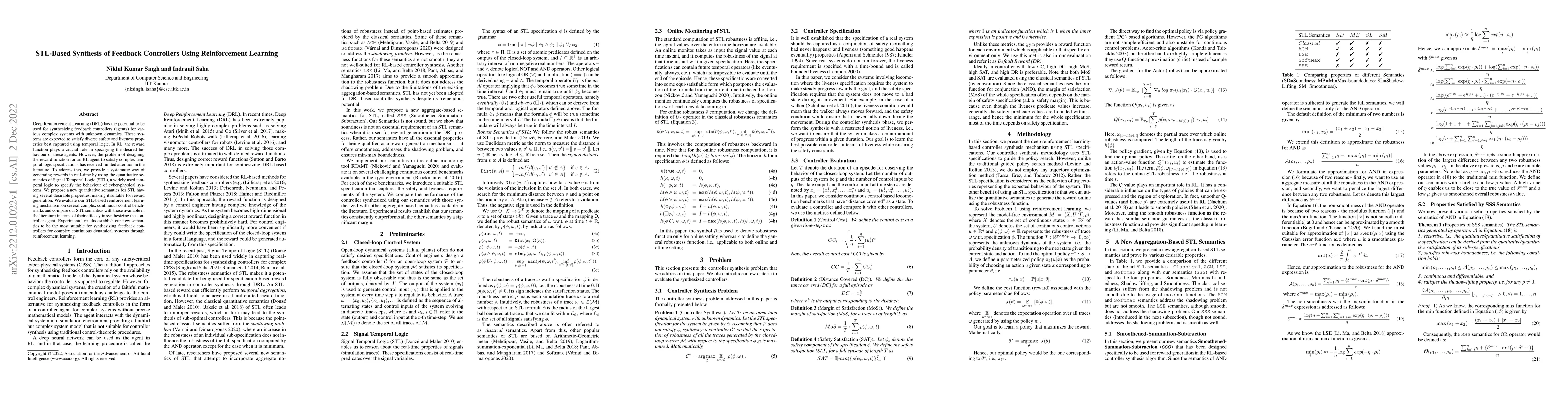 Thumbnail for STL-Based Synthesis of Feedback Controllers Using Reinforcement Learning