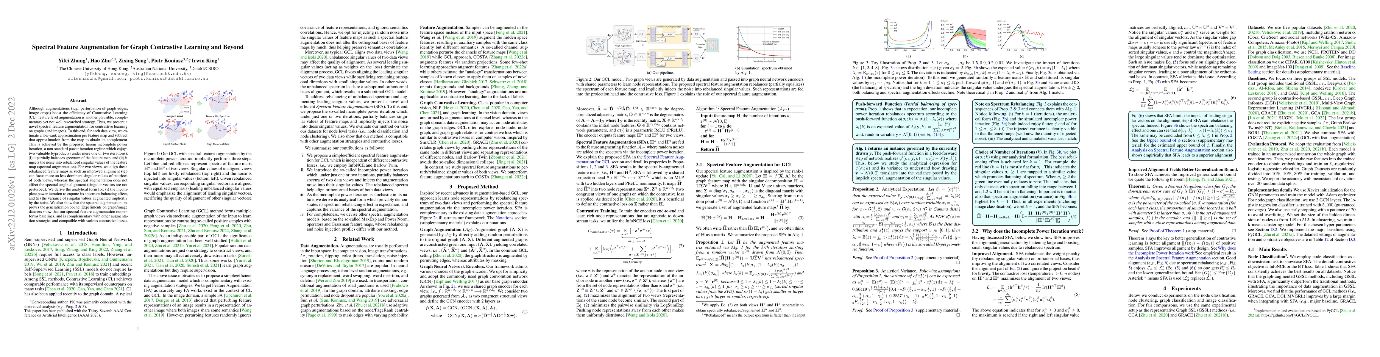 Thumbnail for Spectral Feature Augmentation for Graph Contrastive Learning and Beyond