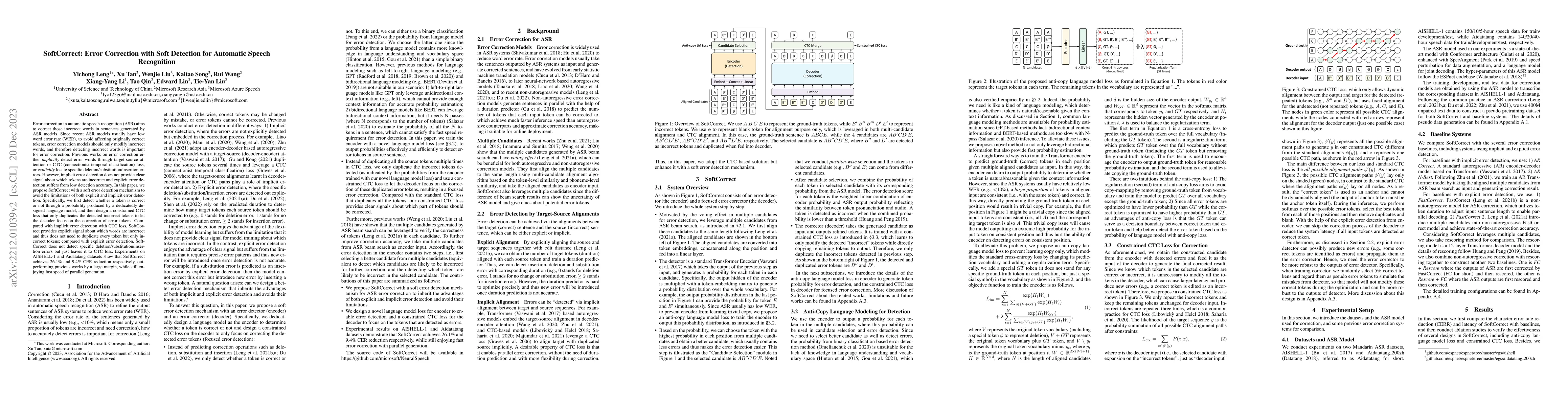 Thumbnail for SoftCorrect: Error Correction with Soft Detection for Automatic Speech
  Recognition