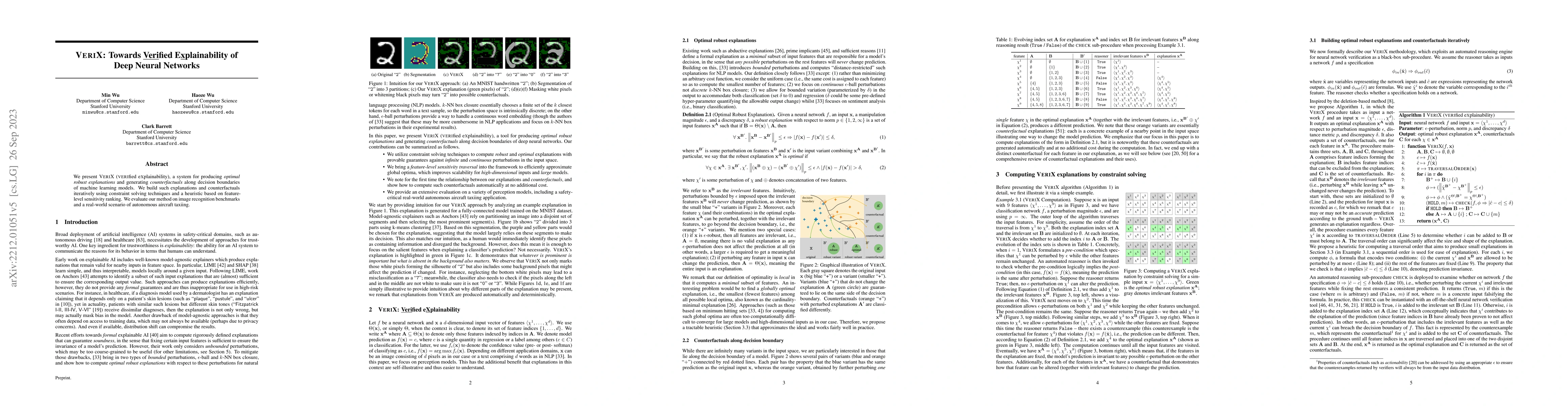 Thumbnail for VeriX: Towards Verified Explainability of Deep Neural Networks