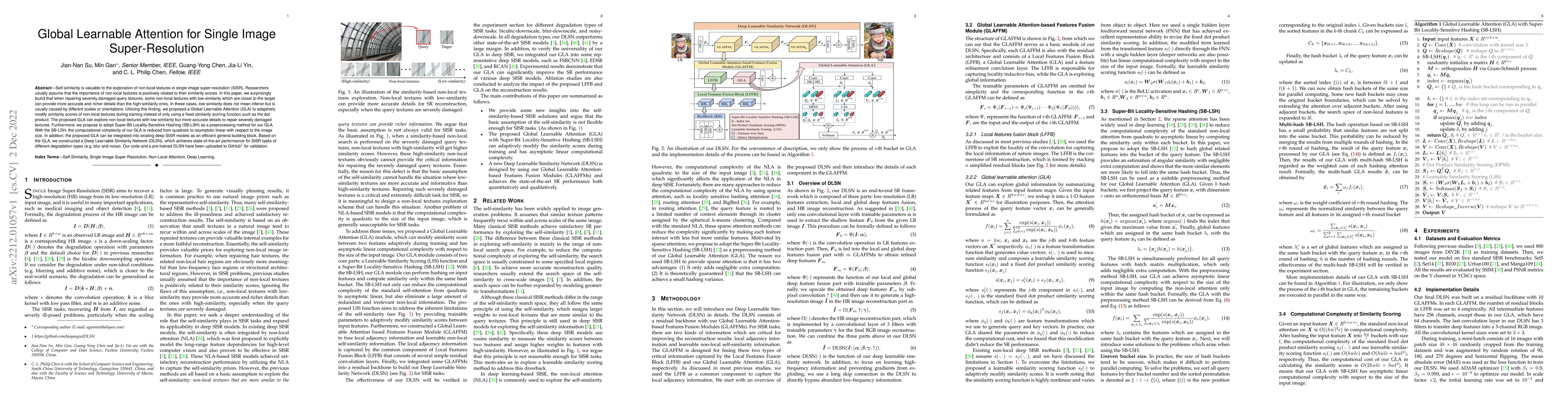 Thumbnail for Global Learnable Attention for Single Image Super-Resolution
