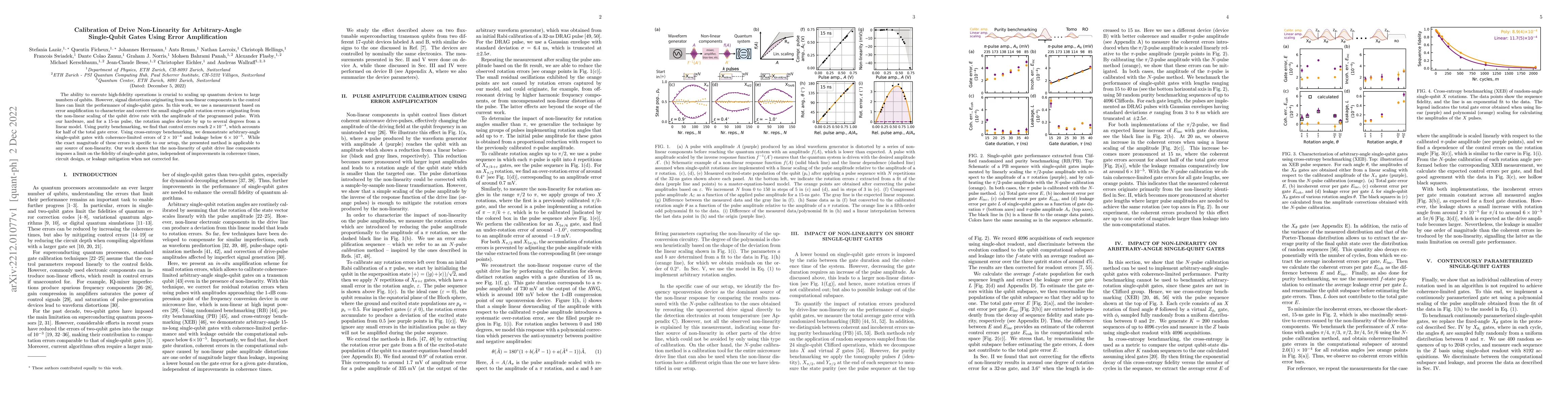 Thumbnail for Calibration of Drive Non-Linearity for Arbitrary-Angle Single-Qubit
  Gates Using Error Amplification