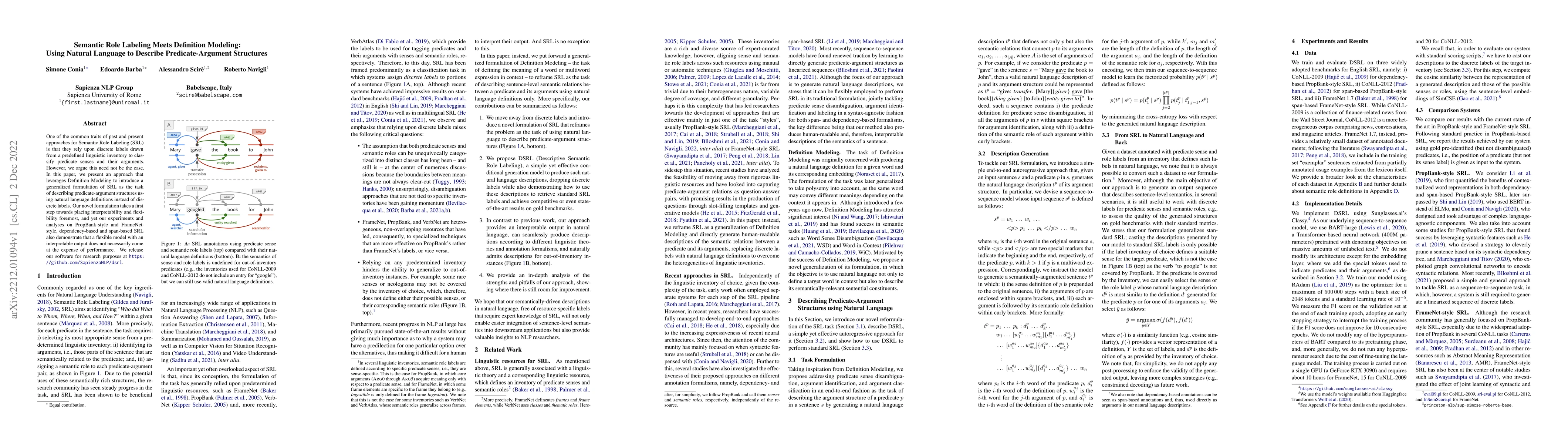 Thumbnail for Semantic Role Labeling Meets Definition Modeling: Using Natural Language
  to Describe Predicate-Argument Structures