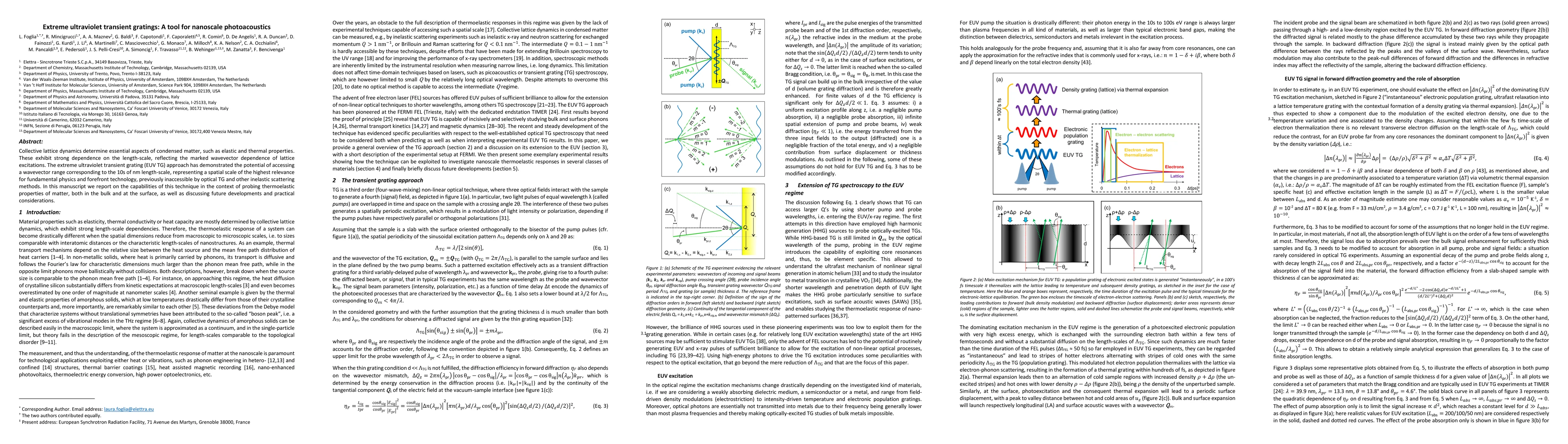 Thumbnail for Extreme ultraviolet transient gratings: A tool for nanoscale
  photoacoustics