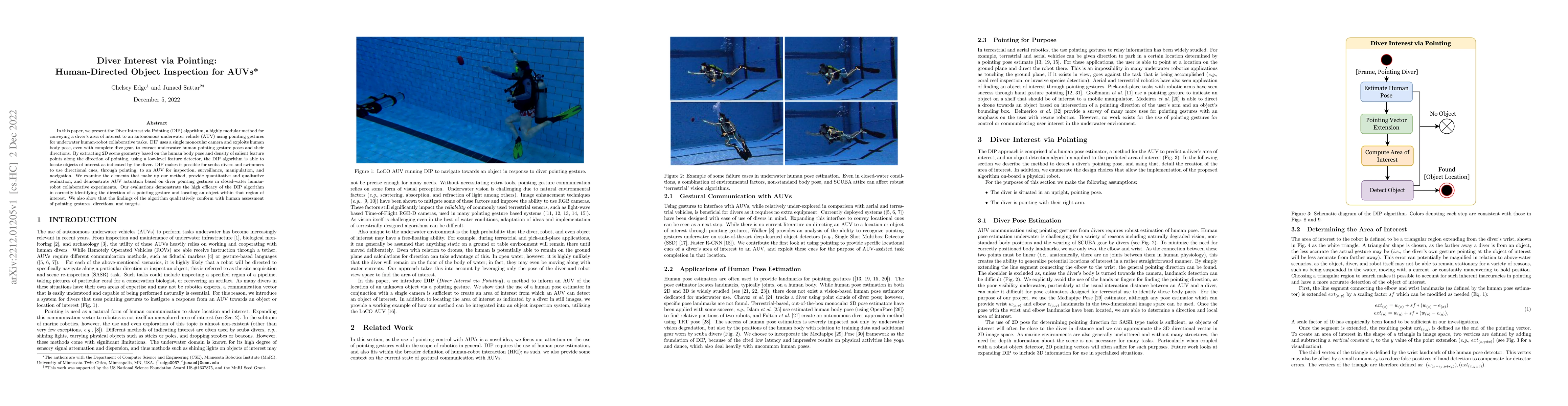 Thumbnail for Diver Interest via Pointing: Human-Directed Object Inspection for AUVs