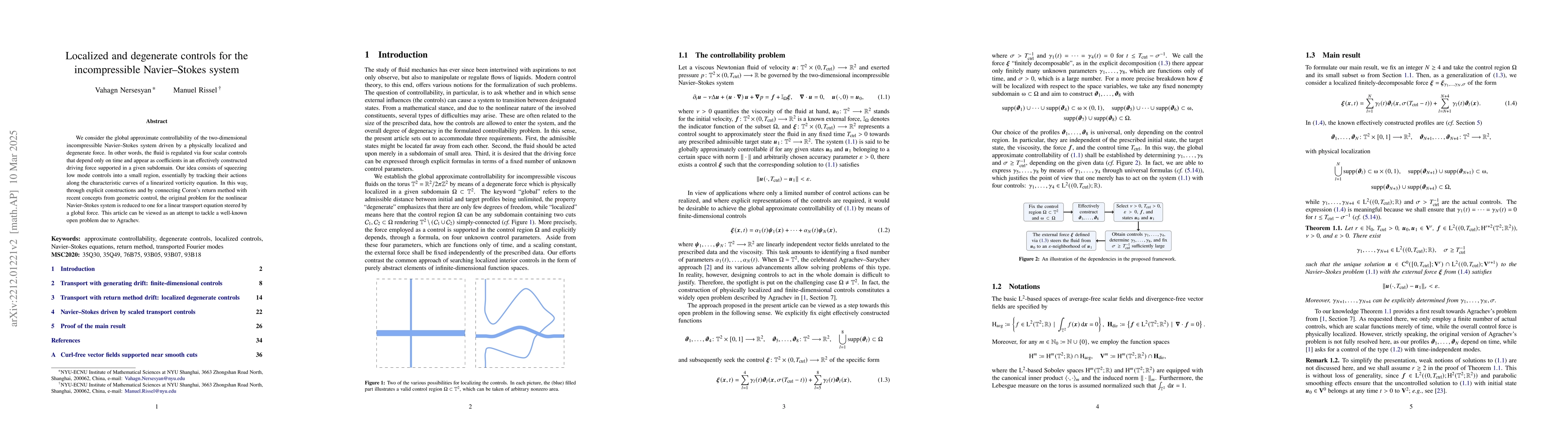 Thumbnail for Localized and degenerate controls for the incompressible Navier-Stokes
  system