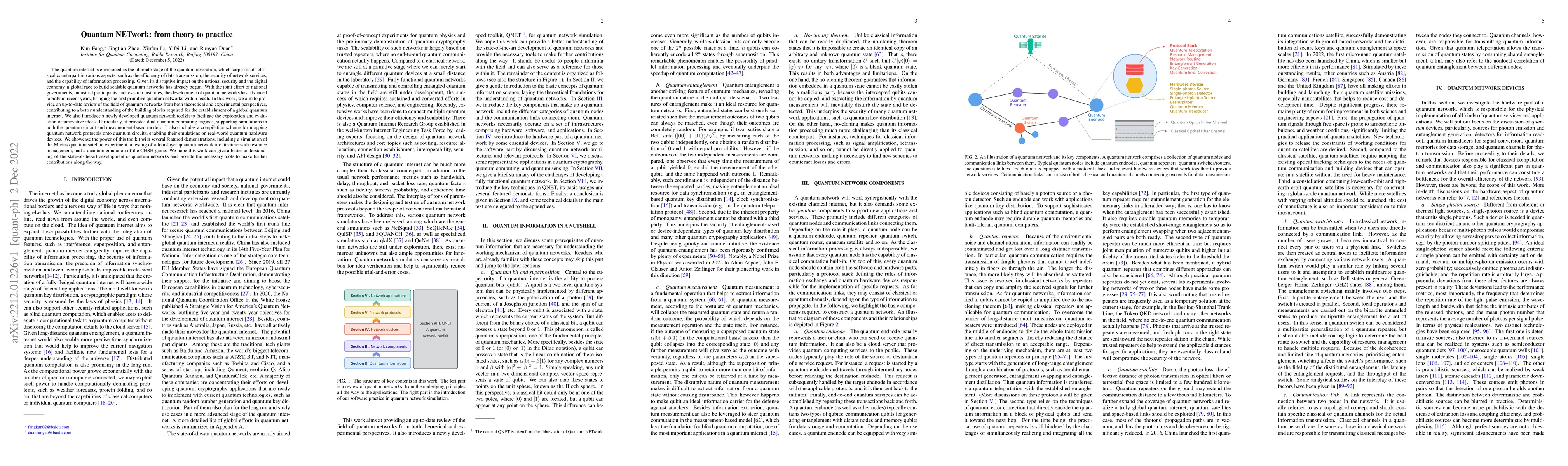 Thumbnail for Quantum NETwork: from theory to practice