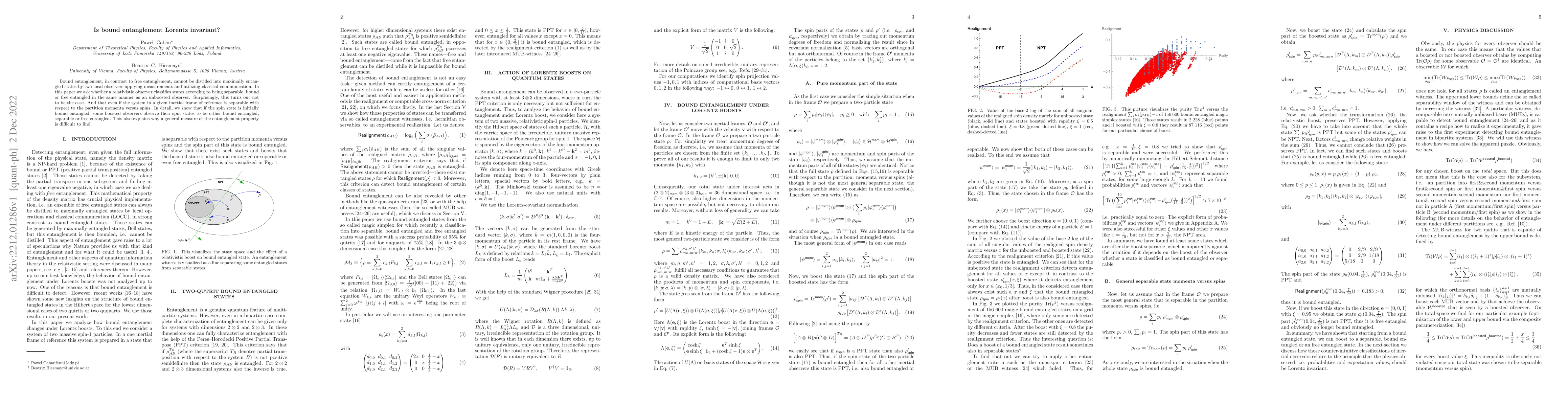 Thumbnail for Is bound entanglement Lorentz invariant?