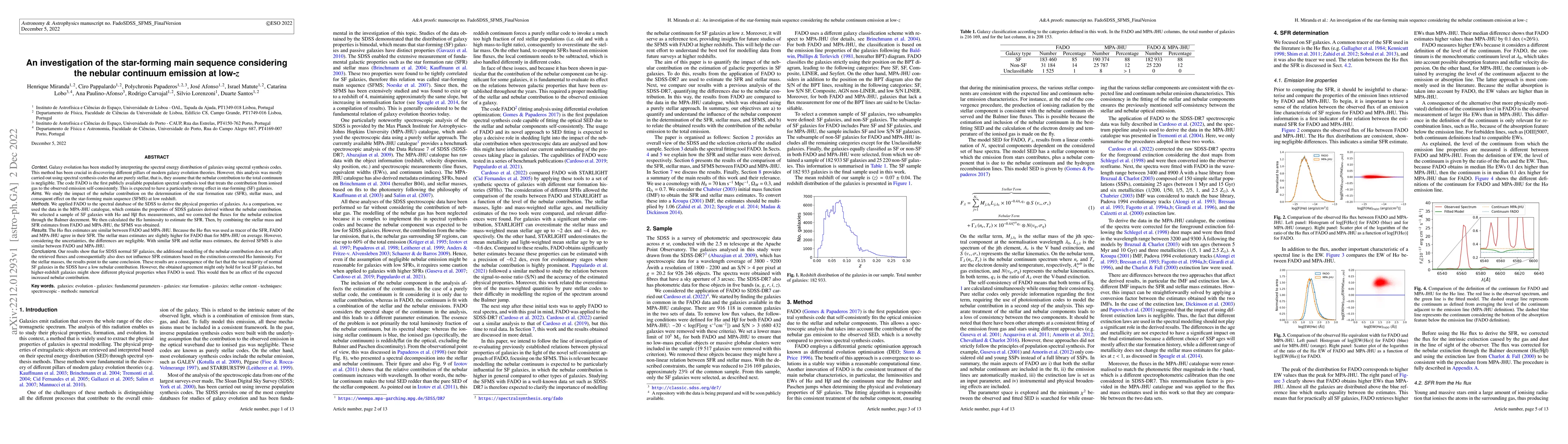 Thumbnail for An investigation of the star-forming main sequence considering the
  nebular continuum emission at low-z