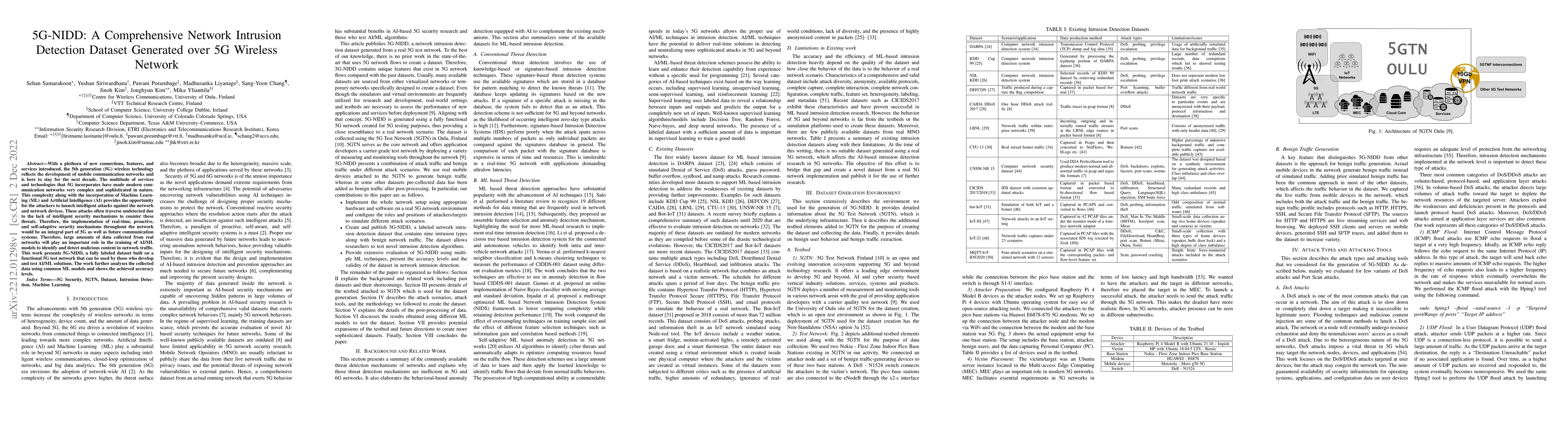Thumbnail for 5G-NIDD: A Comprehensive Network Intrusion Detection Dataset Generated
  over 5G Wireless Network