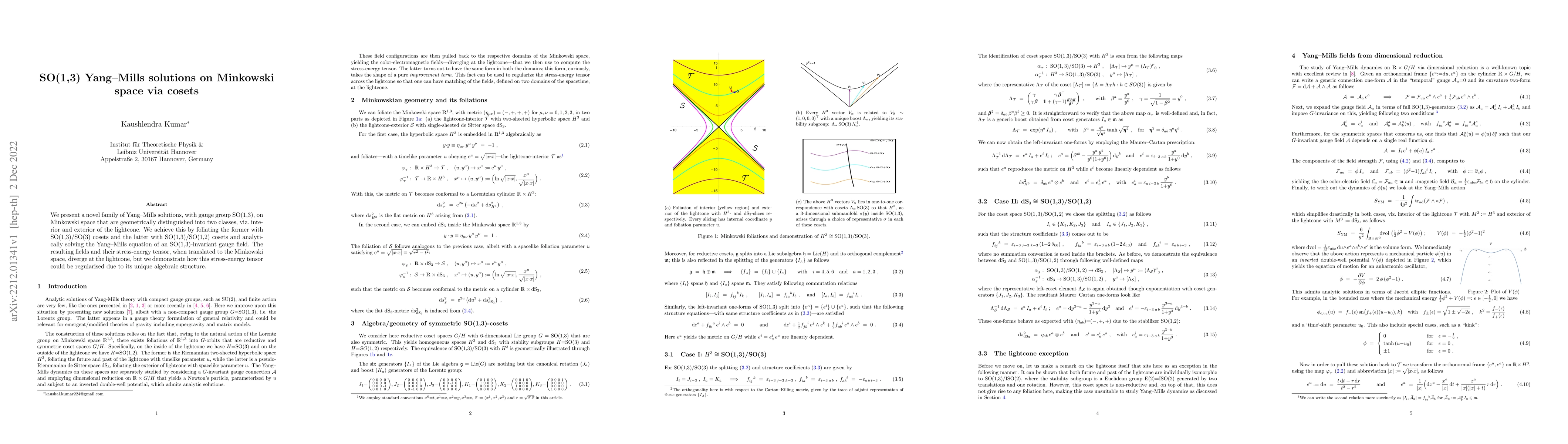 Thumbnail for SO(1,3) Yang-Mills solutions on Minkowski space via cosets