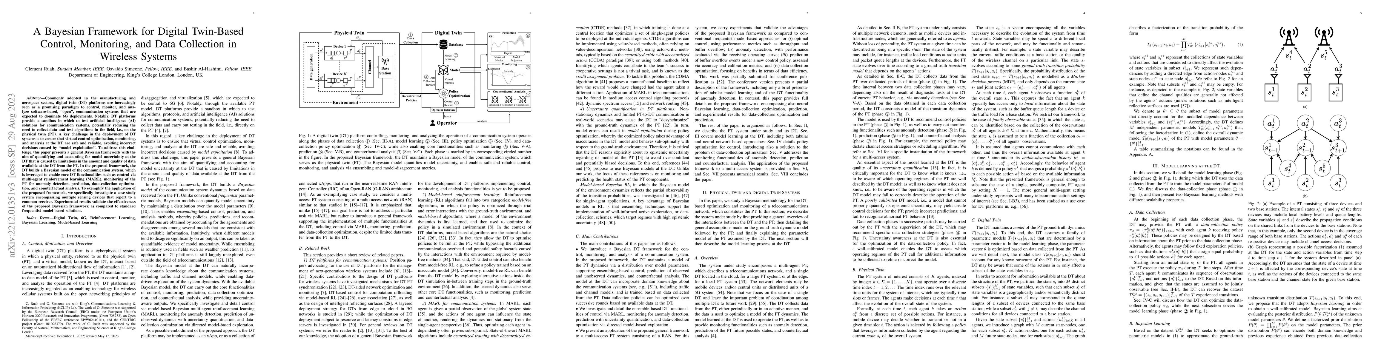 Thumbnail for A Bayesian Framework for Digital Twin-Based Control, Monitoring, and
  Data Collection in Wireless Systems