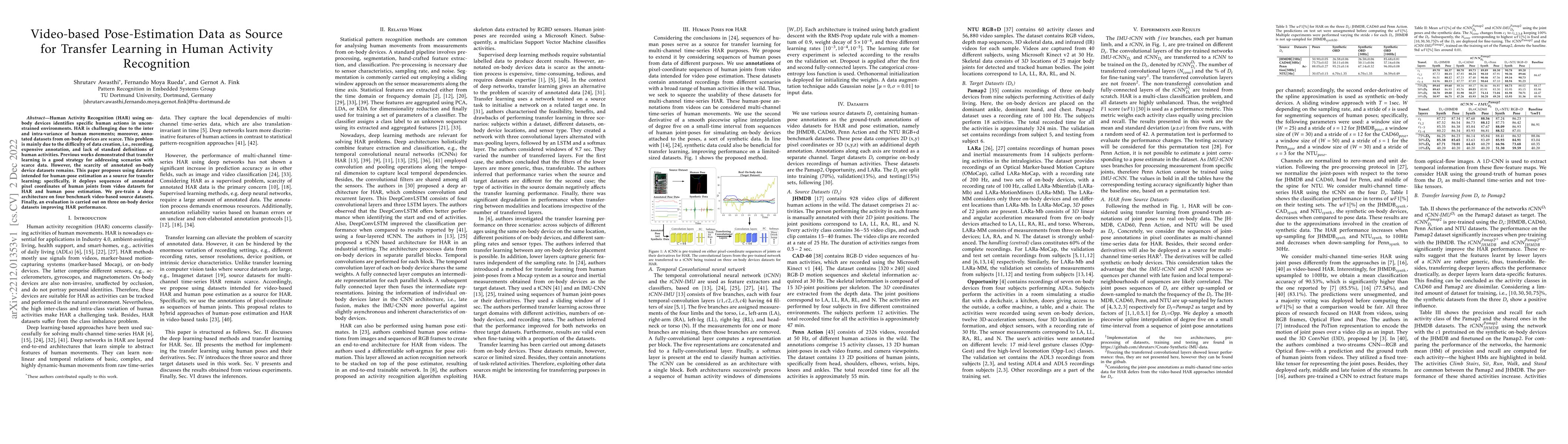 Thumbnail for Video-based Pose-Estimation Data as Source for Transfer Learning in
  Human Activity Recognition