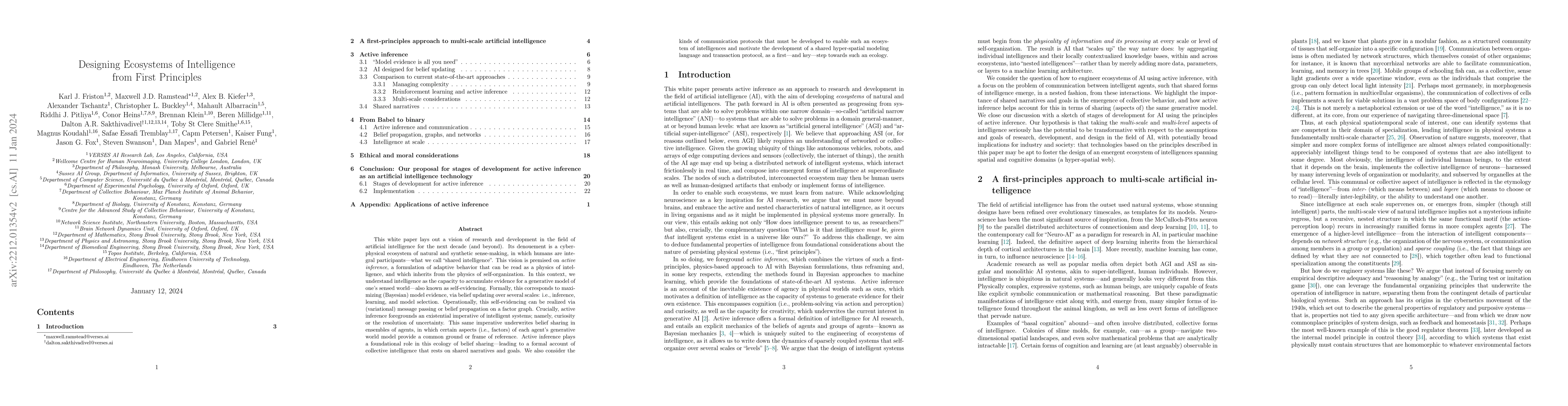 Thumbnail for Designing Ecosystems of Intelligence from First Principles